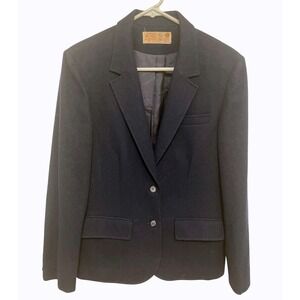 Vintage Pendleton Blazer Navy Blue Wool Tailored 1950-60s Small